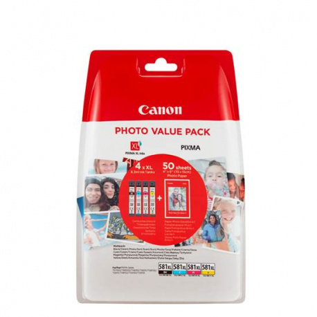 Canon CLI-581XLVP BK/C/M/Y + PHOTO PAPER