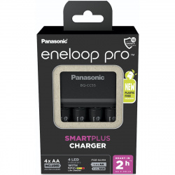 Panasonic Eneloop Smart & Quick Charger BQ-CC55 + 4 AA PRO 2500