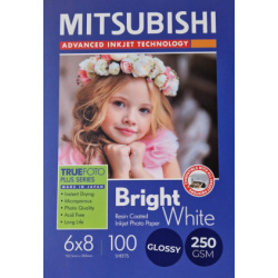 Mitsubishi RC Inkjet Photo Paper 6x8"/15,2x20,3 cm Glossy 250 gsm (100 sheets)