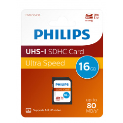 Philips SDHC Card 16GB Class 10 UHS-I U1