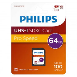 Philips Ultra Pro SDXC 64GB Class 10 U3 V30