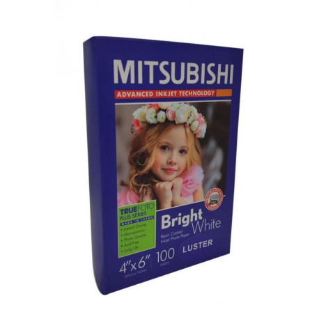 Mitsubishi RC Inkjet Photo Paper 4x6"/10x15cm Lustre 255 gsm (100 sheets)