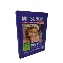 Mitsubishi RC Inkjet Photo Paper 5x7"/12,7x17,8cm Lustre 255 gsm (100 sheets)