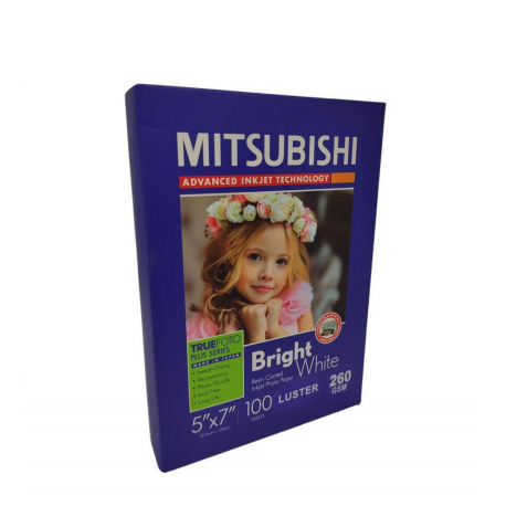 Mitsubishi RC Inkjet Photo Paper 5x7"/12,7x17,8cm Lustre 255 gsm (100 sheets)