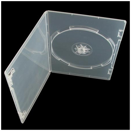 DVD CASE single clear slim 7mm