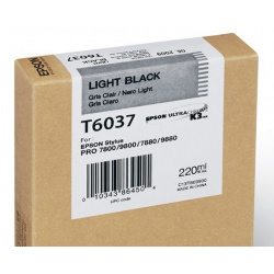 EPSON T 6037 LIGHT BLACK