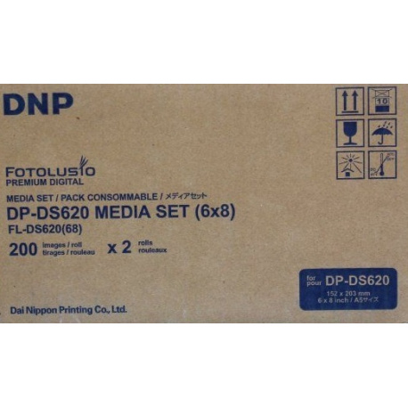 DNP Thermo Papier DS620 10x15 (2x400) / 15x20 (2x200) 
